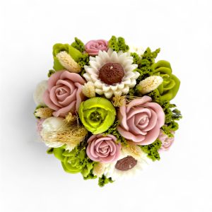 Кашпа „Слънчево утро“ със соеви свещи 1 buket-soevi-sveshti