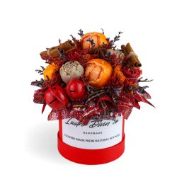 Коледен букет от соеви свещи „Мандарина и Ванилия“