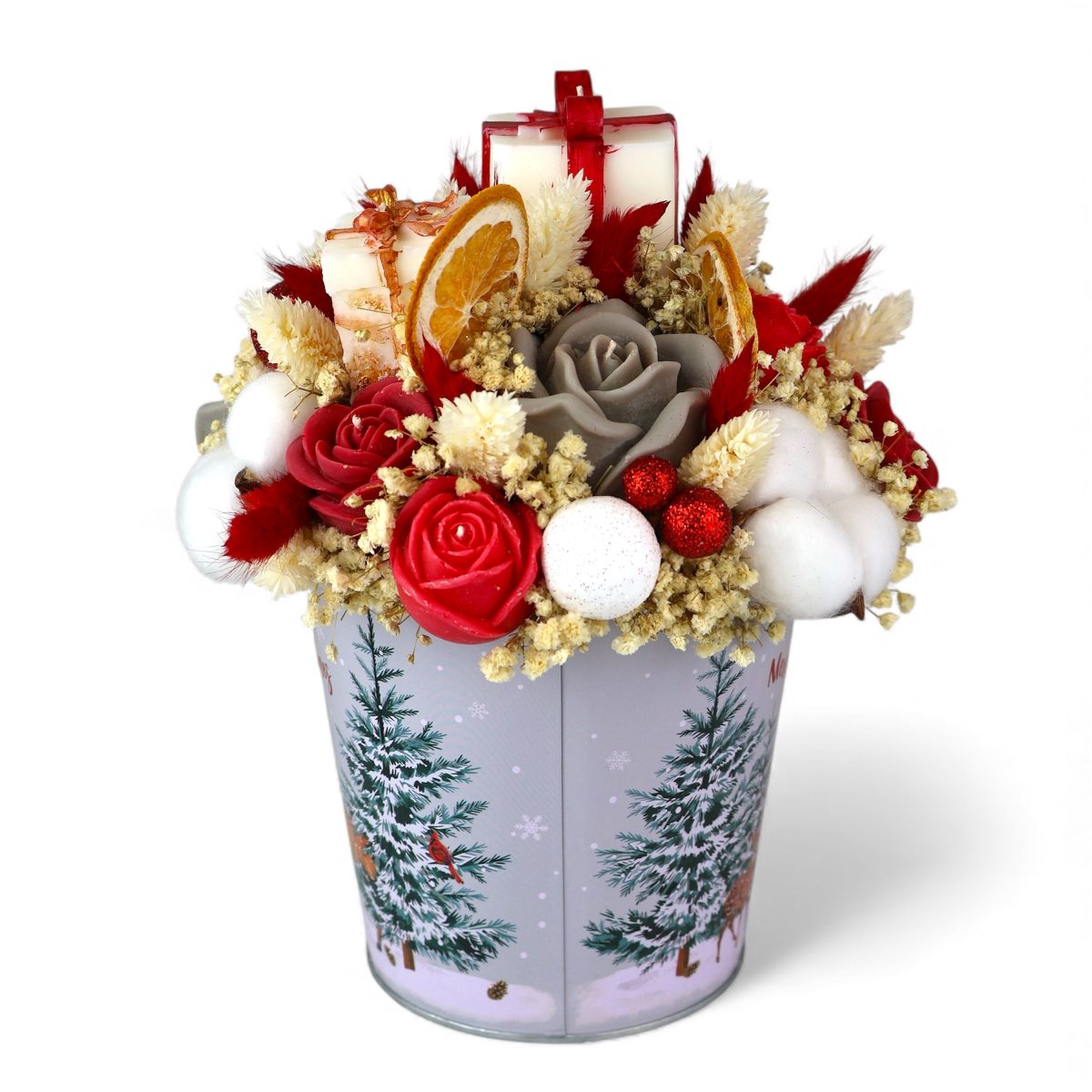 christmas-candle-bouquet