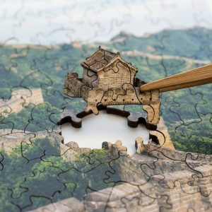 Дървен пъзел „Великата китайска стена“ 1 durven-puzel-kitai