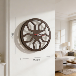 Дървен стенен часовник с модерен дизайн